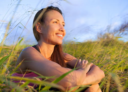 Woman,In,Beautiful,Nature,Setting