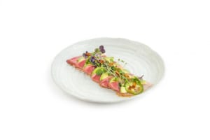 Hamachi,Carpaccio,Made,With,Raw,Sushi,Grade,Tuna,And,Fresh